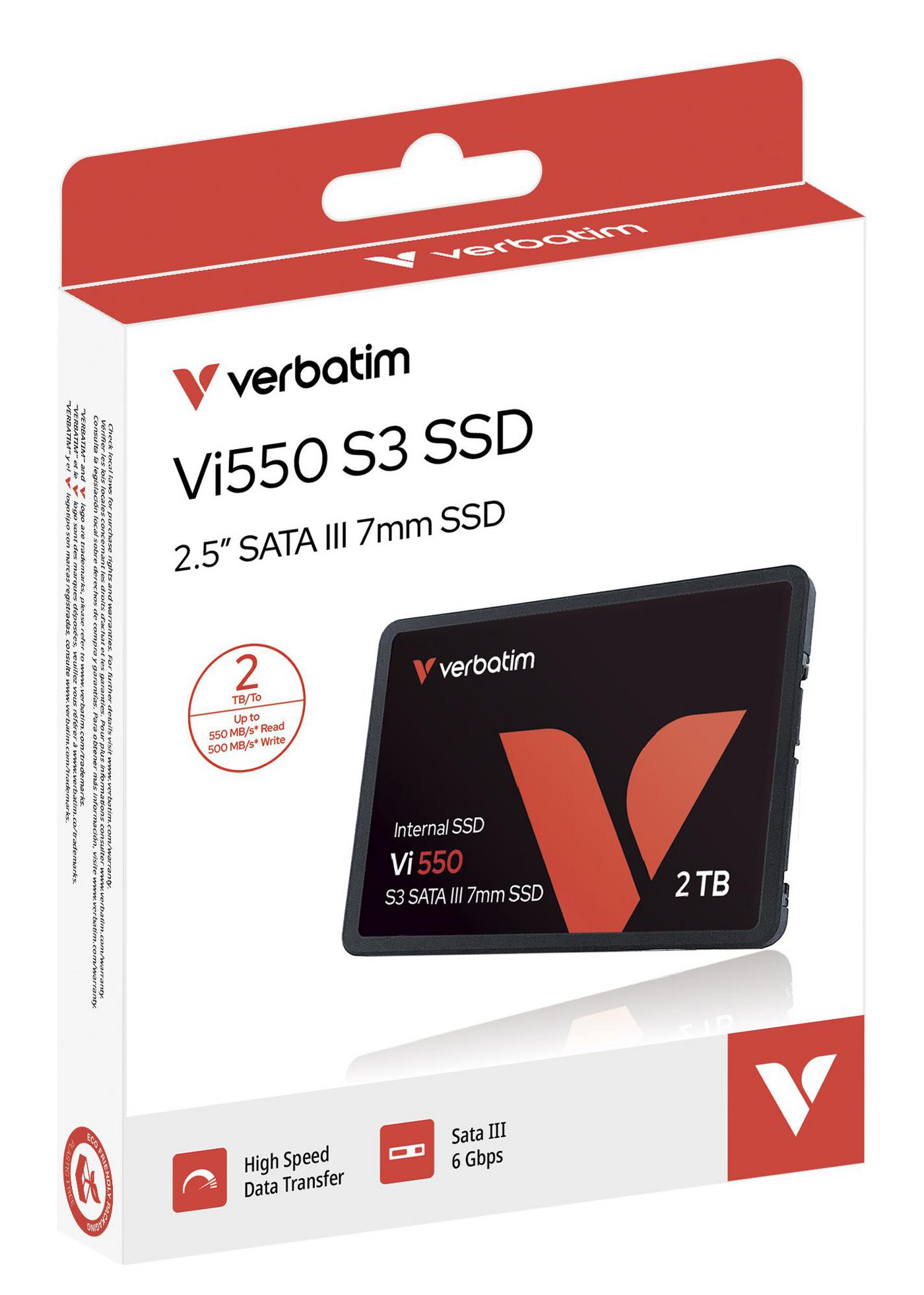 2TB SSD Verbatim Vi550 2.5 インチ SATA III Vi550 S3 SSD 2TB | SATA 3 Solid State Drive | Verbatim