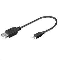 MicroConnect OTG USB 2.0 A Female to Micro USB  Male Adapter , 0,2m - W125980523