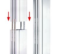 B-Tech System X Vertical Column, 1.8 m, silver - W126721970