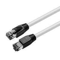 MicroConnect CAT8.1 S/FTP 0,50m White LSZH Shielded Network Cable, AWG 24 - W126443437