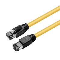 MicroConnect CAT8.1 S/FTP 1m Yellow LSZH Shielded Network Cable, AWG 24 - W126443465