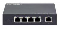 Intellinet 4-Port Gigabit Ultra Poe Extender, Adds Up To 100 M (328 Ft.) To Poe Range, 90 W Poe Power Budget, Four Pse Ports With Up To 30 W Output, Ieee 802.3Bt/At/Af Compliant, Metal Housing - W128288898