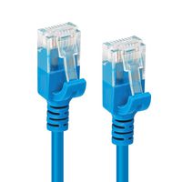 MicroConnect CAT6a U/UTP SLIM Network Cable 1m, Blue - W125628005