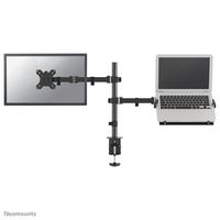 Neomounts by Newstar Neomounts by Newstar Full Motion Desk Mount (clamp and grommet) for 10-32" Monitor Screen and Laptop, Height Adjustable - Black - W124550752