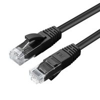 MicroConnect CAT5e U/UTP Network Cable 0.5m, Black - W124777139