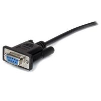 StarTech.com StarTech.com 1m Black Straight Through DB9 RS232 Serial Cable - DB9 RS232 Serial Extension Cable - Male to Female Cable (MXT1001MBK) - W124565942