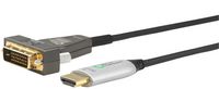 MicroConnect Premium Active Optic Fiber DVI-D (24+1) Dual Link - HDMI 2.0 Cable 30m - W124556225