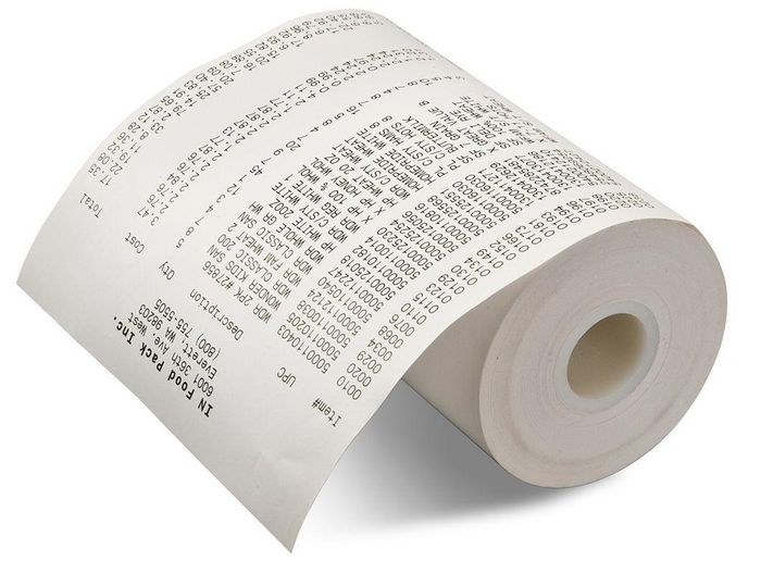 Honeywell Uncoated Direct Thermal Receipt Paper, Core Diam 10/50 mm ...