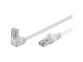 MicroConnect CAT5e F/UTP Network Cable 1 x 90° angled 0.5m, White - W124492336
