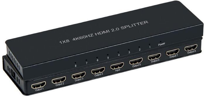 MicroConnect HDMI 4K Splitter 1 to 8 Ultra Slim design - W125660949