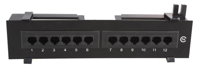 MicroConnect UTP Cat.5e Patch panel, 12 port - W124483727
