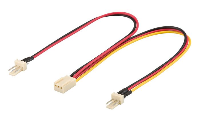 MicroConnect Cable Molex 3 pin female 0.22m - W124469123