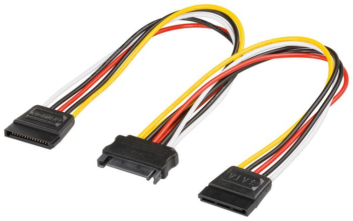 MicroConnect PC Y-Power supply cable SATA jack - 2x SATA plug - W124868657