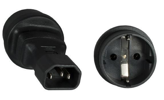 MicroConnect Power Adapter C14 - Schuko M-F - W125268292