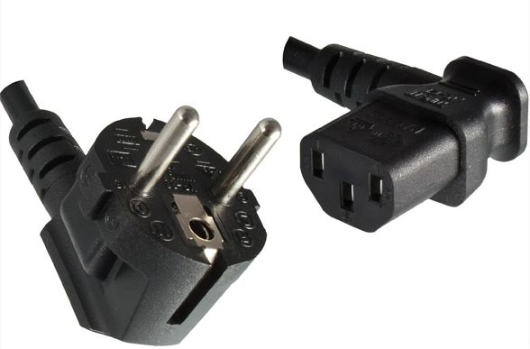 MicroConnect Power Cord Schuko Angled - C13 Angled, 1.8m - W124668836