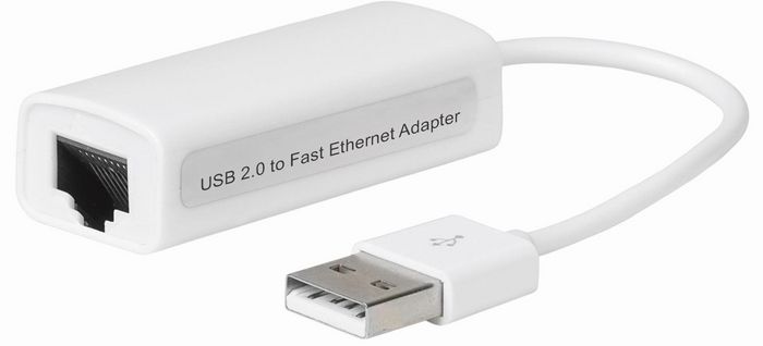 MicroConnect USB2.0 to Ethernet, white - W125176712
