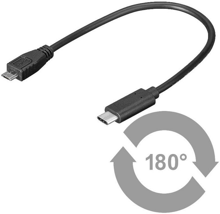 MicroConnect USB-C to USB2.0 Micro B 0.2M - W124477245