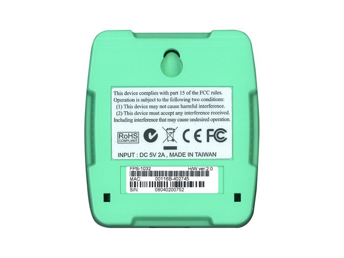 LevelOne 10/100Mbps, RJ-45, USB 2.0, DHCP, 5V, 2A, 58g, IEEE 802.3/u - W125050523