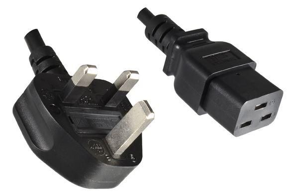 MicroConnect Power Cord UK Type G  - C19, 1.8m - W125826652