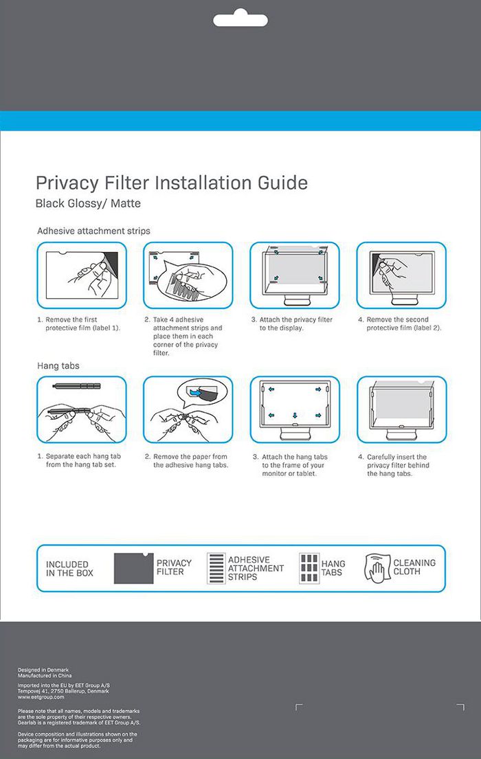 eSTUFF Privacy Filter 15.4"(Gearlab box) - W125155060