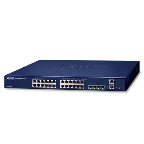 Planet Layer 2+ 24-Port 10/100/1000T + 4-Port 10G SFP+ Stackable ...