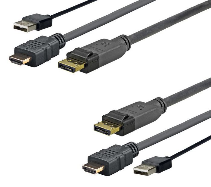Vivolink Pro HDMI+USB to DP 5 Meter - W125268537