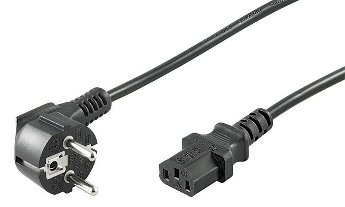 MicroConnect Power Cord Schuko Angled - C13, 1.8m - W125068766