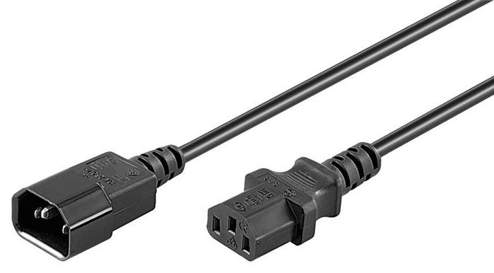MicroConnect Extension Cord C14 - C13, 1m - W124486365