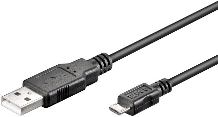 MicroConnect USB A to USB Micro B cable, Version 2.0, Black, 3m - W124876837