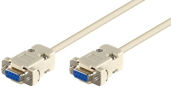 MicroConnect D-SUB 9-pin Null Modem connector cable, 3m - W124374693