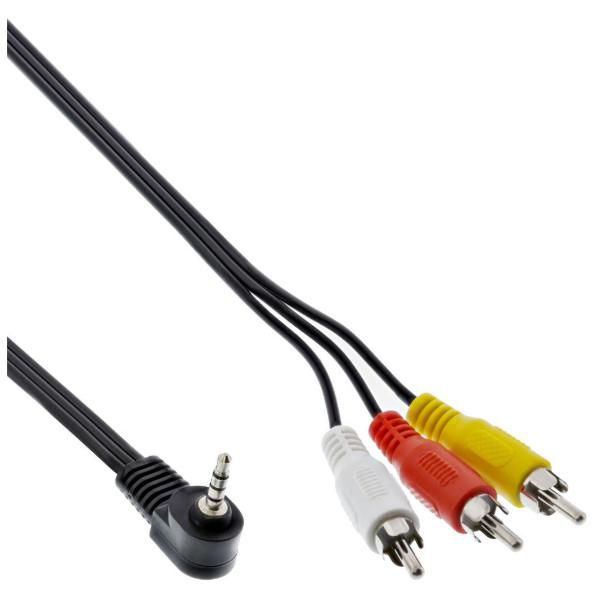 MicroConnect Audio/Video Cable 3.5mm 4 Pin male to 3x RCA for Digital Camcorder 1.5m - W125849279