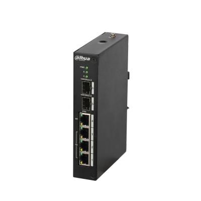 Dahua 4 Port 10/100 Un-Managed PoE Ethernet Switch, 1 x Hi-PoE, 2 x SFP, 120W Power - W125934089