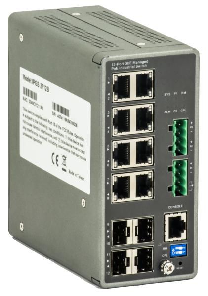 Barox Industrial L2/L3 Switch with management, PoE+ and PoE++ and DMS - W125515709