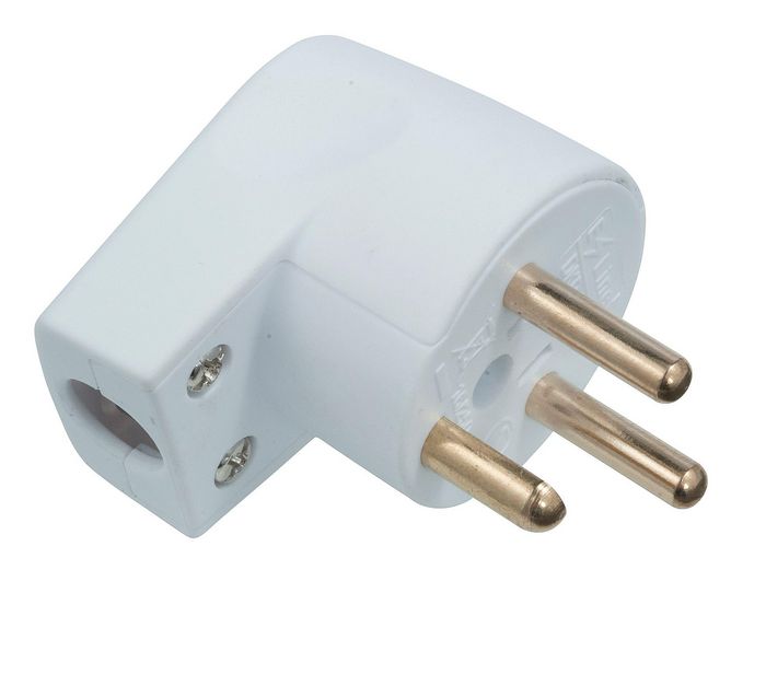 MicroConnect Danish Power plug, angled White, W125904566 - Oprema