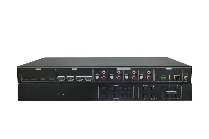 Vivolink HDMI 2.0 4x4, Matrix switcher w/GUI and RS232 control - W125177612