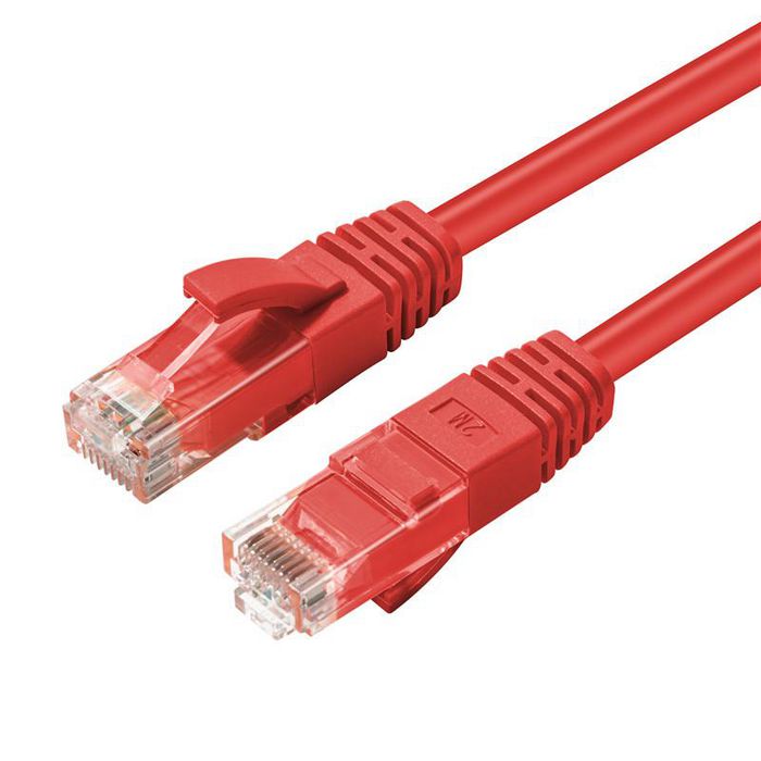 MicroConnect CAT6 U/UTP Network Cable 1m, Red - W125276670