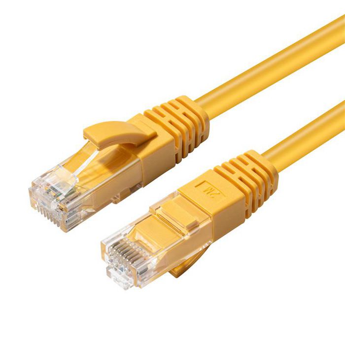 MicroConnect CAT6A UTP Network Cable 2.0m, Yellow - W125878709