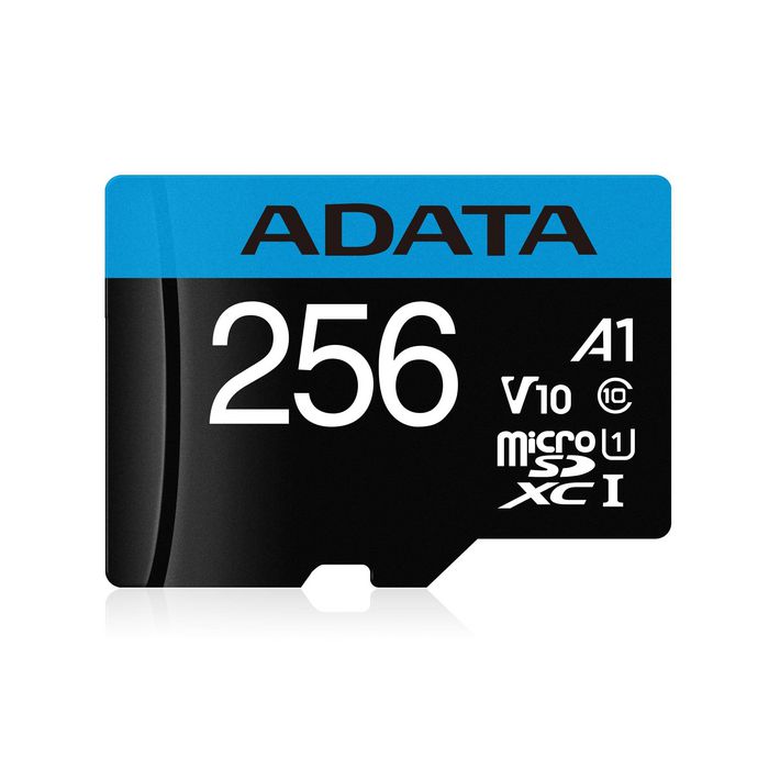 ADATA 256GB, microSDXC, UHS-I, Class10, w / Adapter - W126145954
