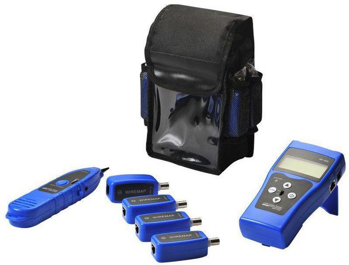 Lanview Network cable tester with 8 x RJ45/BNC probes and tracer - W125960689