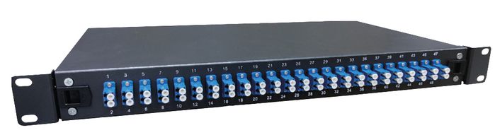 Lanview 24-Port Fibre patch panel mounted with 24 x LC duplex Single Mode connectors - W125944851