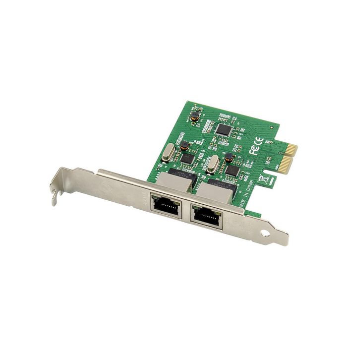 MicroConnect PCI-E 8111F Dual-RJ45 Gigabit Ethernet NIC - W126343380