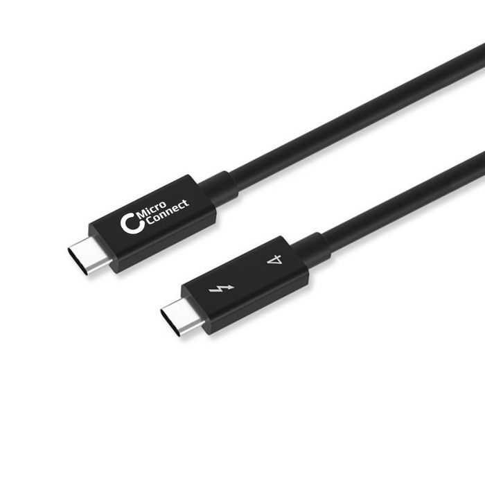 MicroConnect Thunderbolt 4 Cable, 1,5m, 40 Gbits/s, 100W, 8K60Hz - W128105536