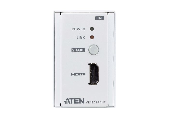 Aten HDMI HDBaseT-Lite Transmitter with EU Wall Plate / PoH - W126500868C1