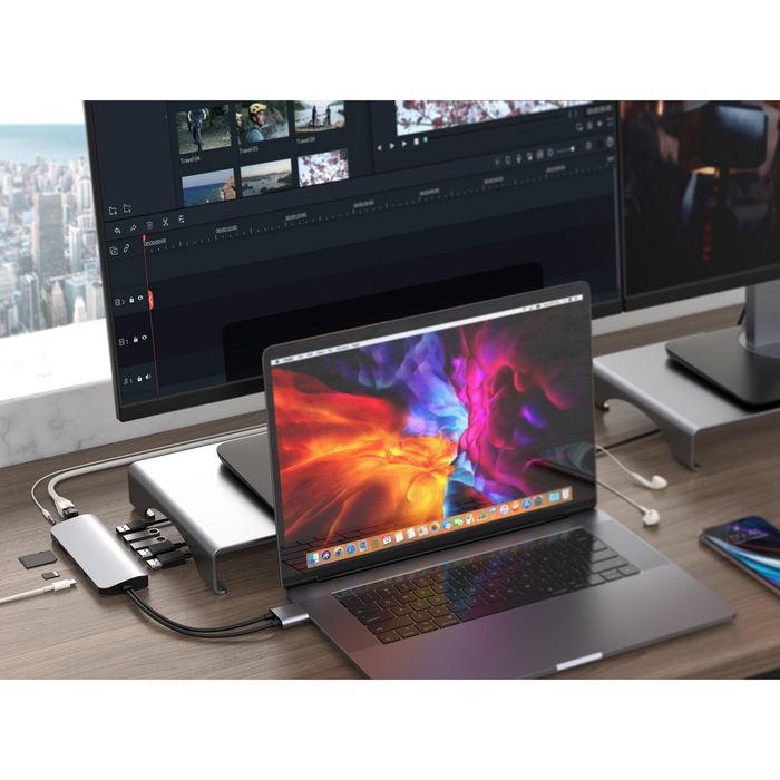 Hyper Hyperdrive Viper In Dual K Hz Hdmi For Macbook Pro Air Any Usb C Device