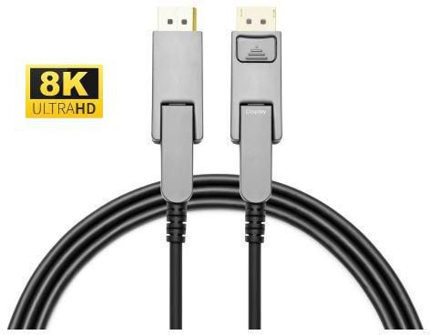 MicroConnect Premium Optic Mini DisplayPort 1.4 Cable with detachable DisplayPort Connectors, 40m - W125840372