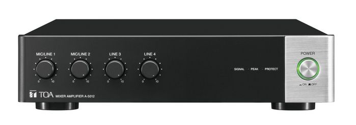 TOA Digital Mixer Amplifier, 60 W, 2 x mic/line inputs, 5-band Parametric Equalizer - W126722160