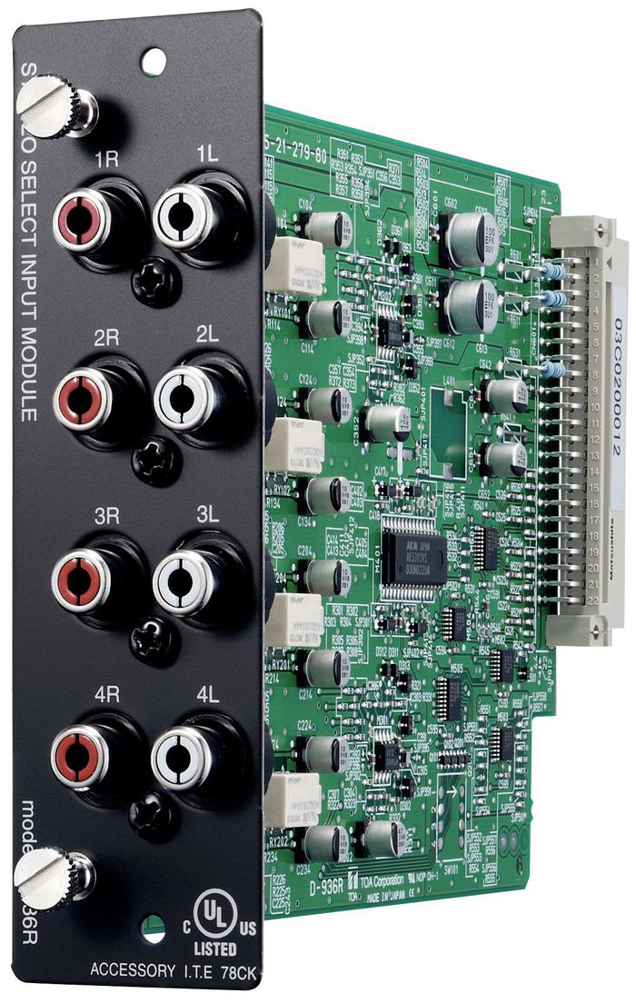 TOA 4 stereo input module, A/D Converter 24 bit - W126722213