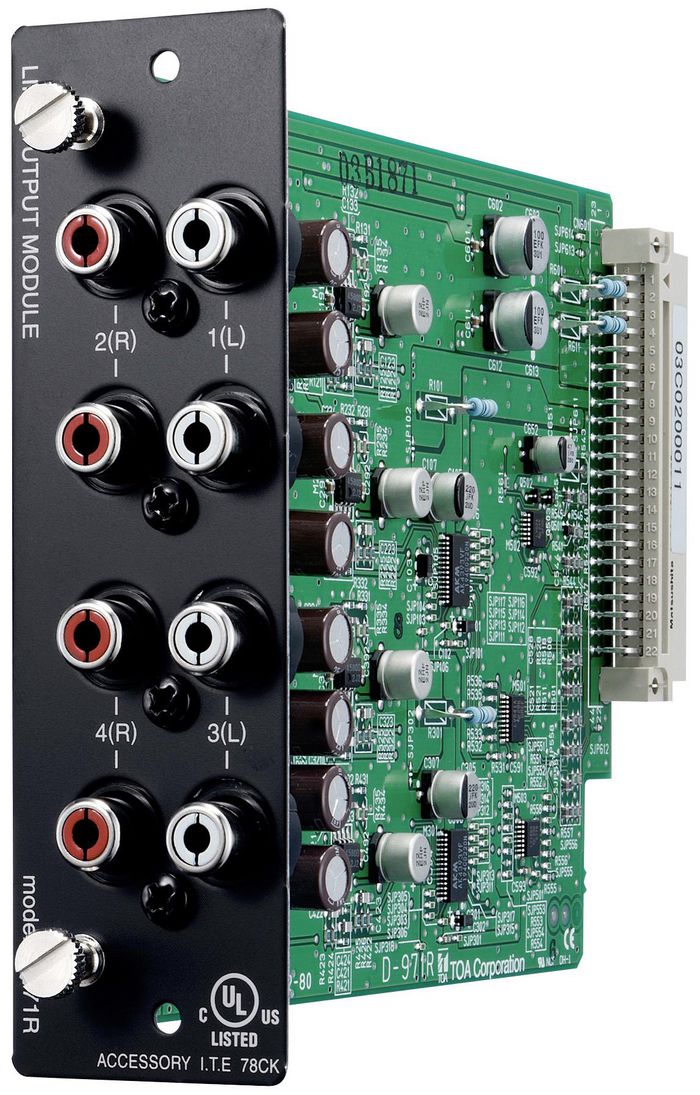 TOA 4-channel line output module, D/A Converter 24 bit - W126722216