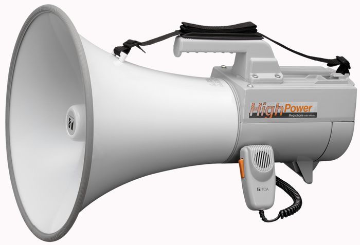 TOA Shoulder Type Megaphone with Whistle, 45 W max - W126722245