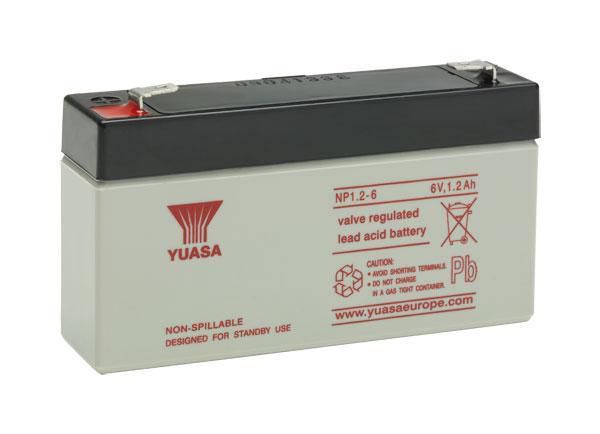 Yuasa 6V 1.2Ah General Purpose VRLA Battery - W126740967